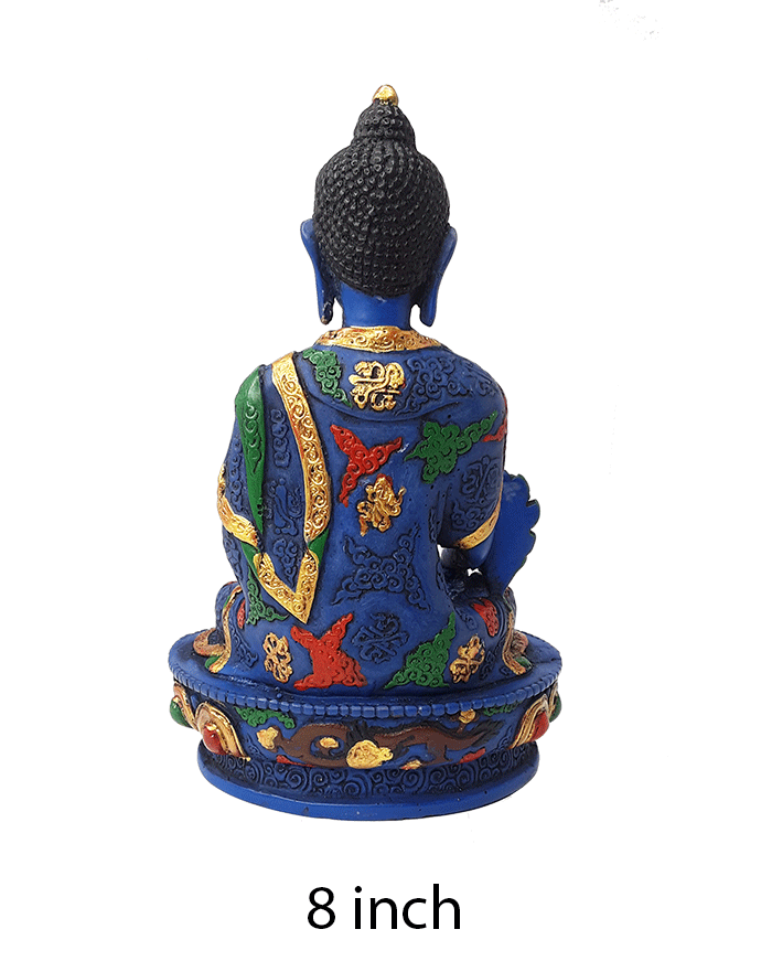 Handpainted Resin Medicine Buddha Statue (various sizes)