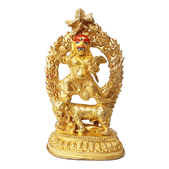 Dorje Drolo Gold Plated Statue 4.5"
