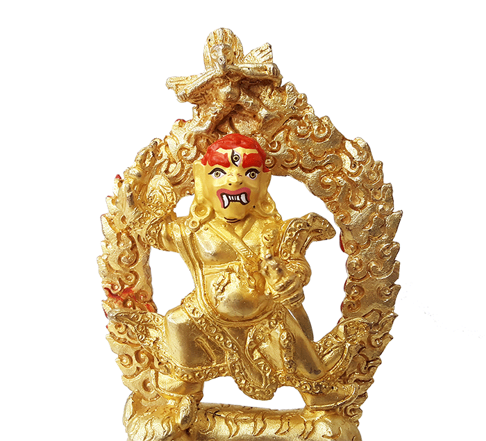 Dorje Drolo Gold Plated Statue 4.5"