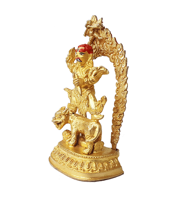 Dorje Drolo Gold Plated Statue 4.5"