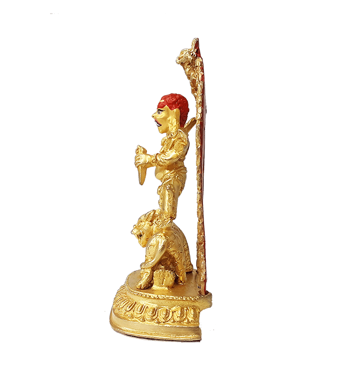 Dorje Drolo Gold Plated Statue 4.5"