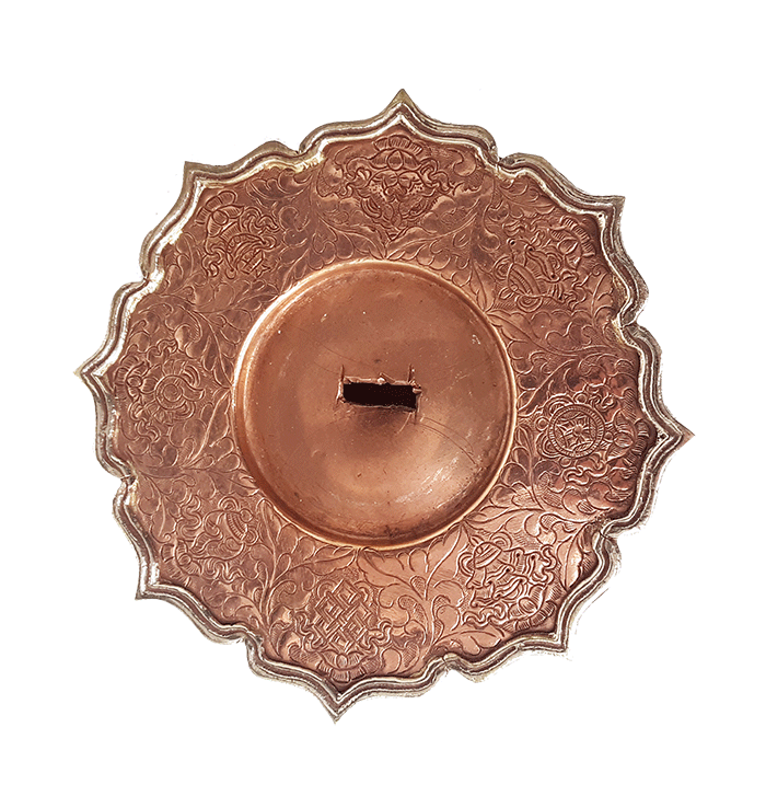 Tsebum (Long Life Vase) Etched Copper and Brass (Various Sizes)