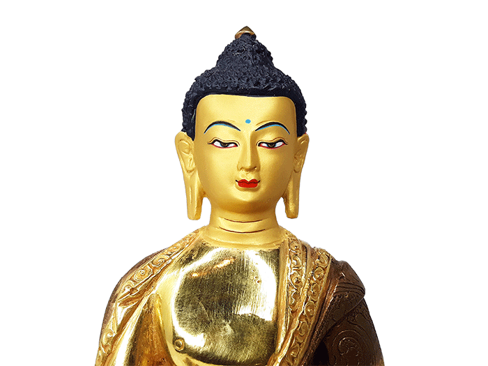Medicine Buddha Statue 8" Gold Plated