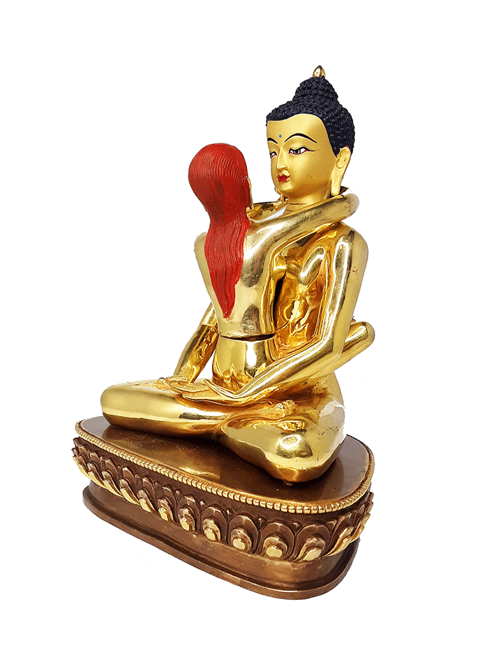 Kuntuzangpo Yabyum 8" Gold Plated