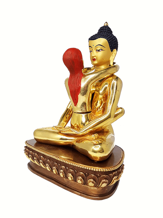 Kuntuzangpo Yabyum 8" Gold Plated