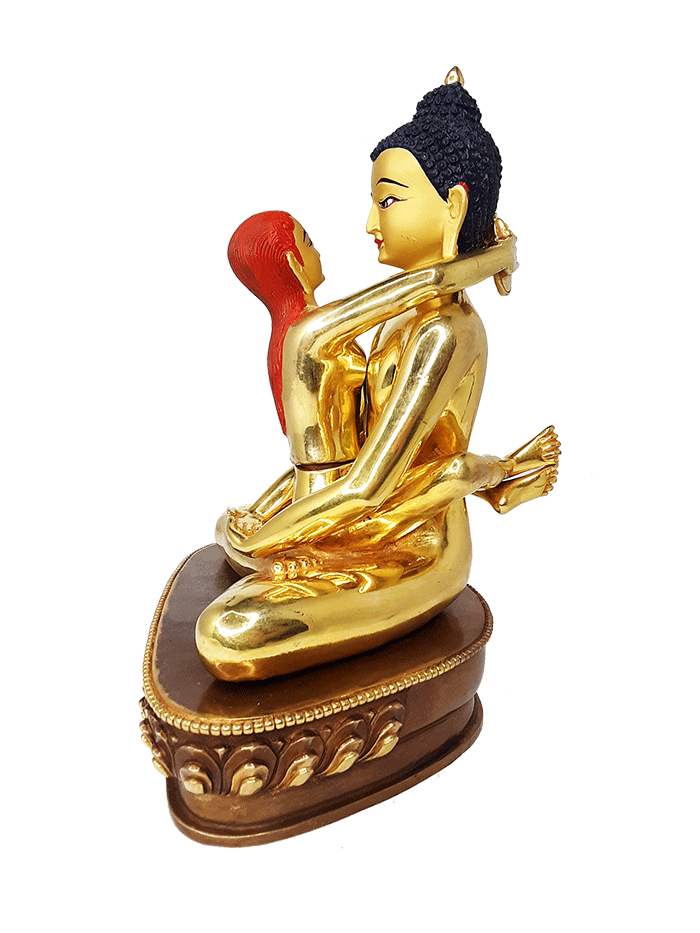 Kuntuzangpo Yabyum 8" Gold Plated