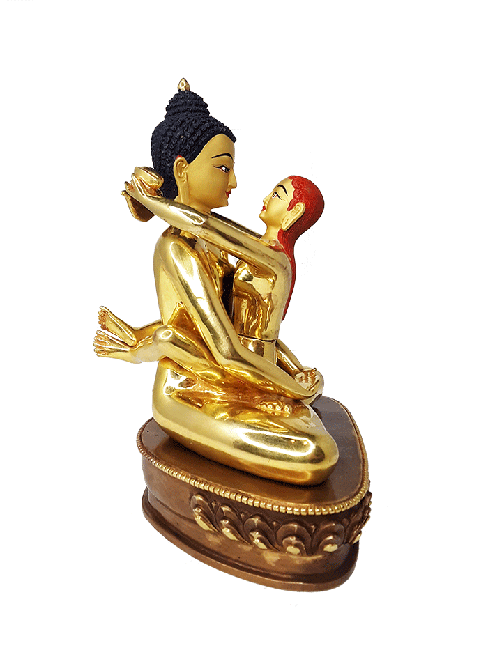 Kuntuzangpo Yabyum 8" Gold Plated