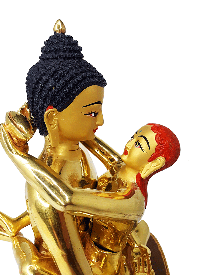 Kuntuzangpo Yabyum 8" Gold Plated