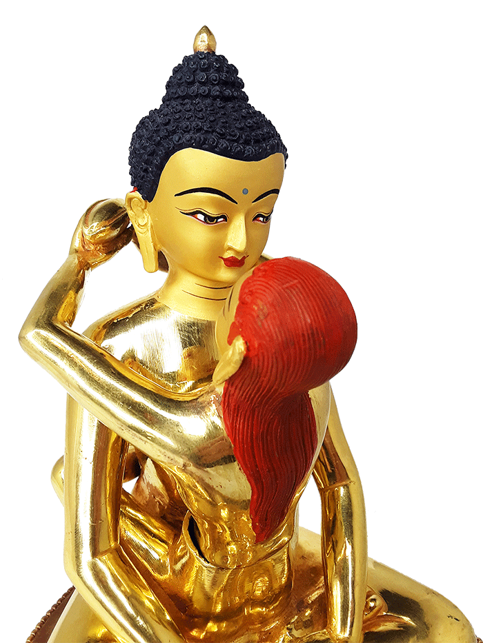 Kuntuzangpo Yabyum 8" Gold Plated