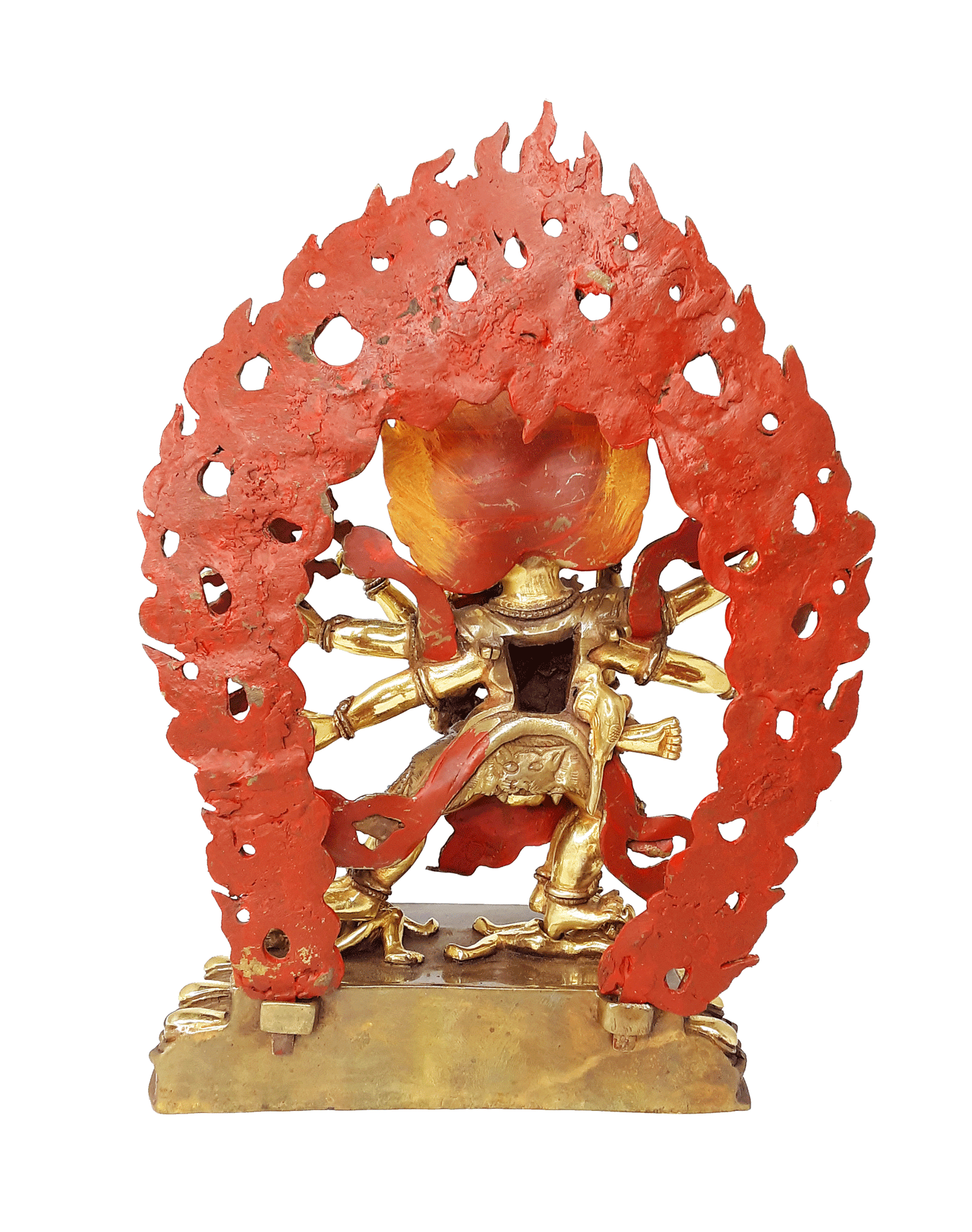 Hayagriva Statue Gold Plated 10.25"