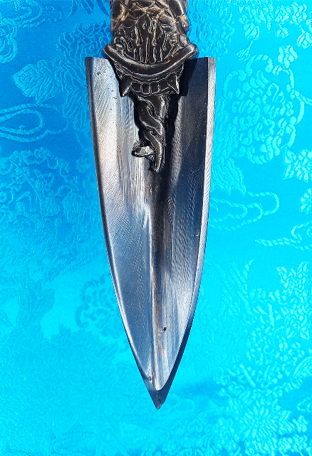 Dorje Drolo Phurba with Steel-Meteorite Blade 10.25" by Natsog Dorje