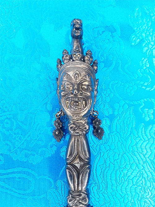 Dudjom Lingpa Terma Phurba with Steel-Meteorite Blade 8" by Natsog Dorje