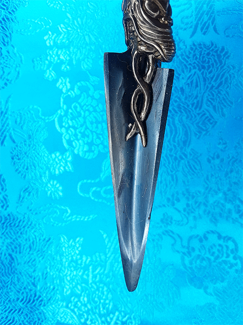 Dudjom Lingpa Terma Phurba with Steel-Meteorite Blade 8" by Natsog Dorje