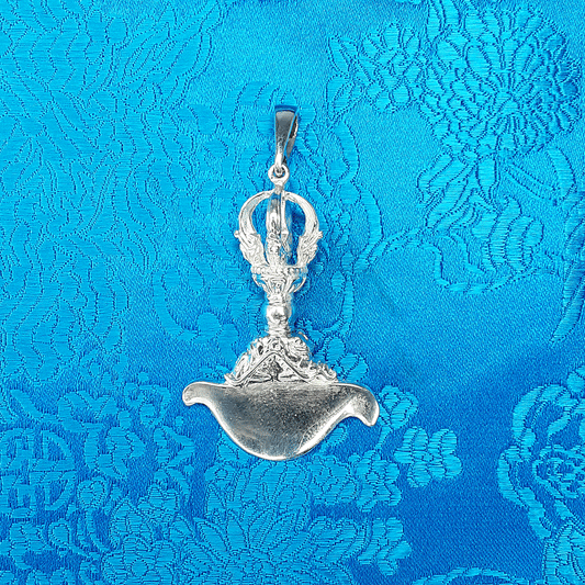 Large Silver Driguk Pendant 2.25" by Natsog Dorje