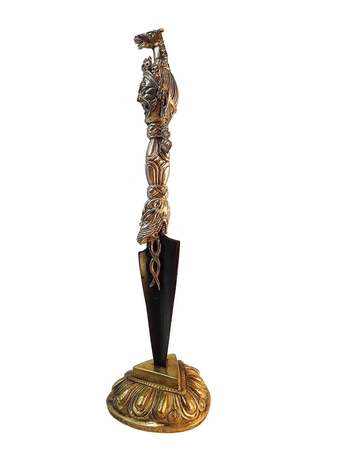 Dudjom Lingpa Terma Phurba with Steel-Meteorite Blade 8" by Natsog Dorje