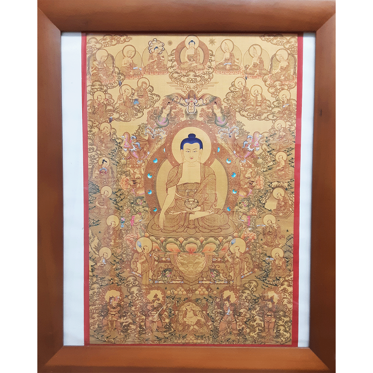 16 Arhats Framed Print 19"x23"