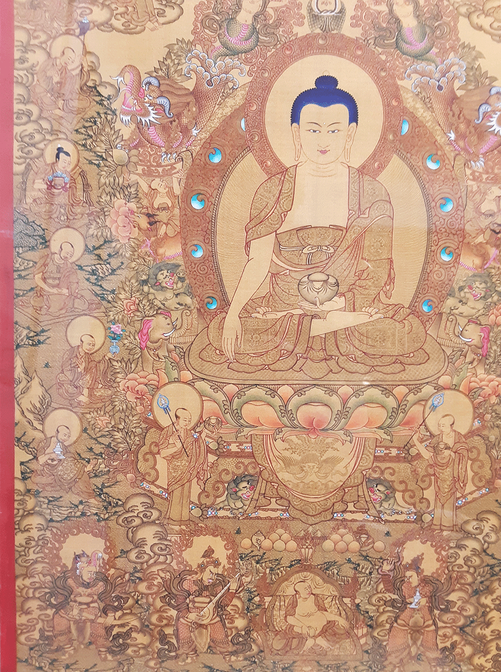 16 Arhats Framed Print 19"x23"