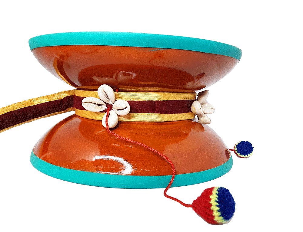 Chod Drum w/ Brocade Case (Various Sizes)