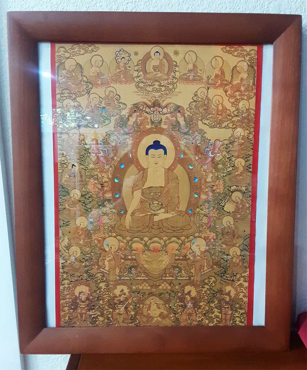 16 Arhats Framed Print 19"x23"