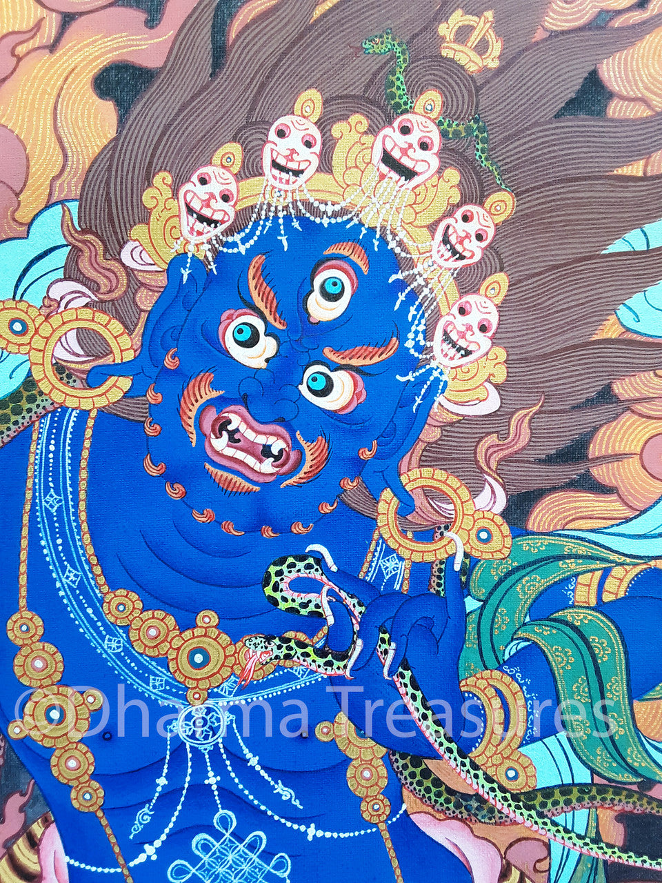 Vajrapani Thangka 42"x26"