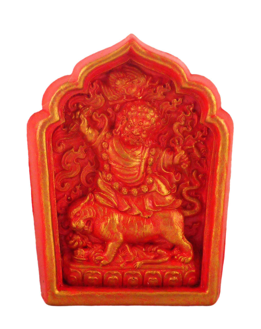 Dorje Drolod Tsa Tsa (Fire Red Golden Painted)