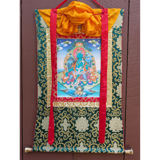 Green Tara Thangka 24"x31"