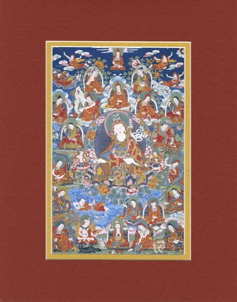 Padmasambhava & 25 Disciples, Giclee Canvas Print