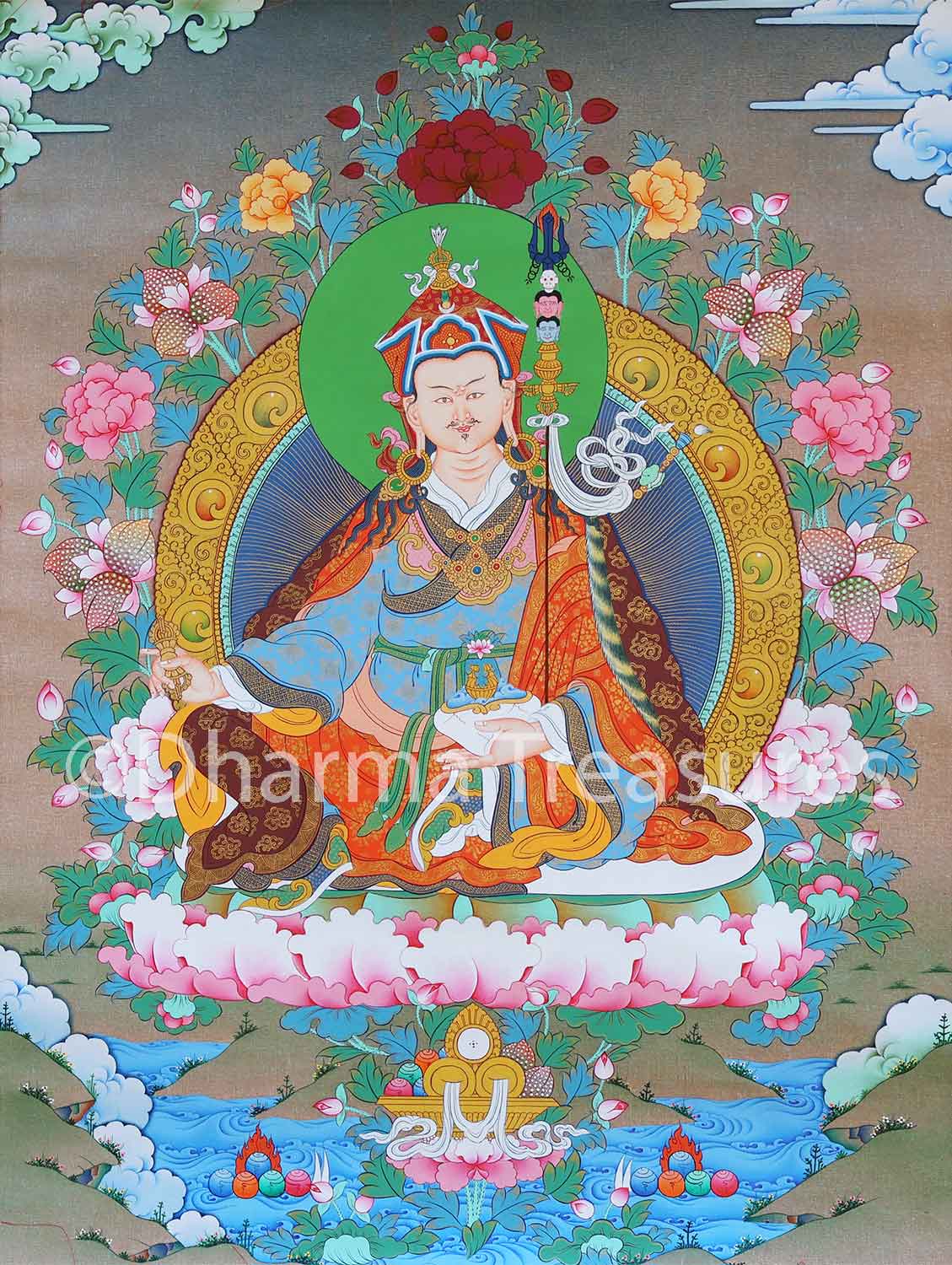Guru Rinpoche Thangka 37"x51"