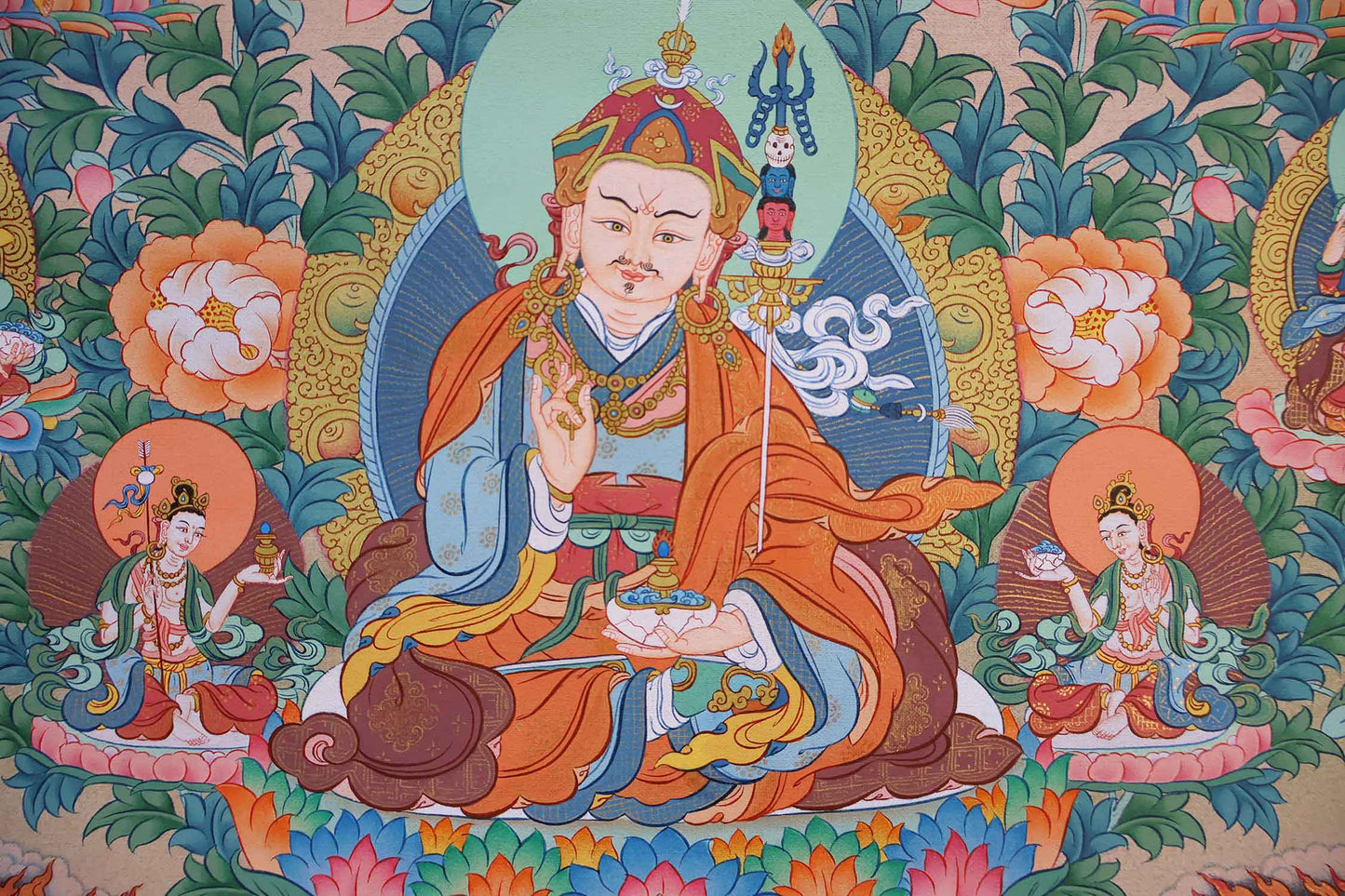Guru Rinpoche 8 Manifestations Thangka 36"x50"