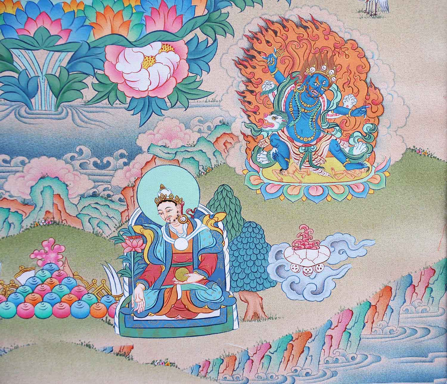 Guru Rinpoche 8 Manifestations Thangka 36"x50"