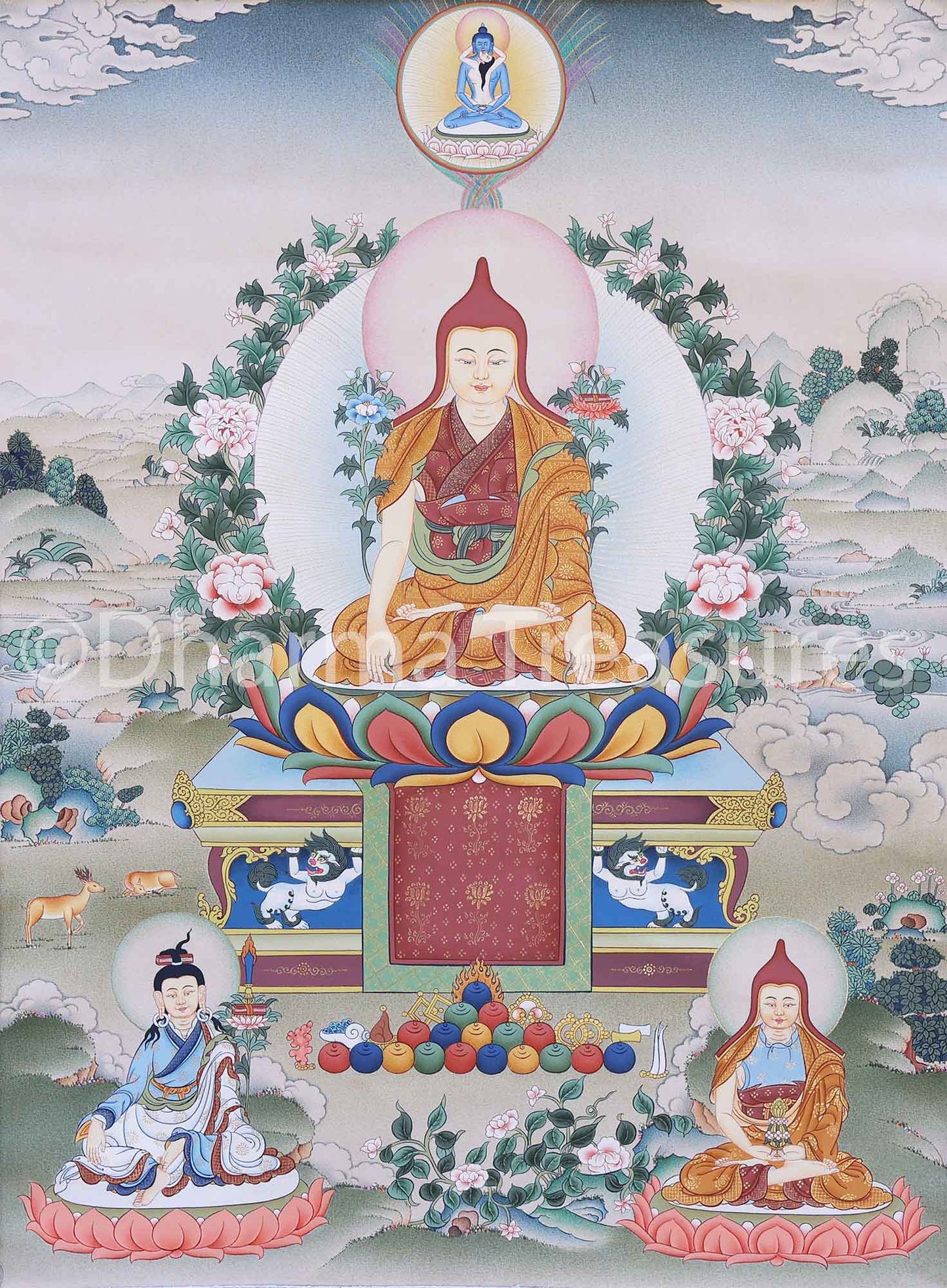 Longchenpa Thangka 37"x52"