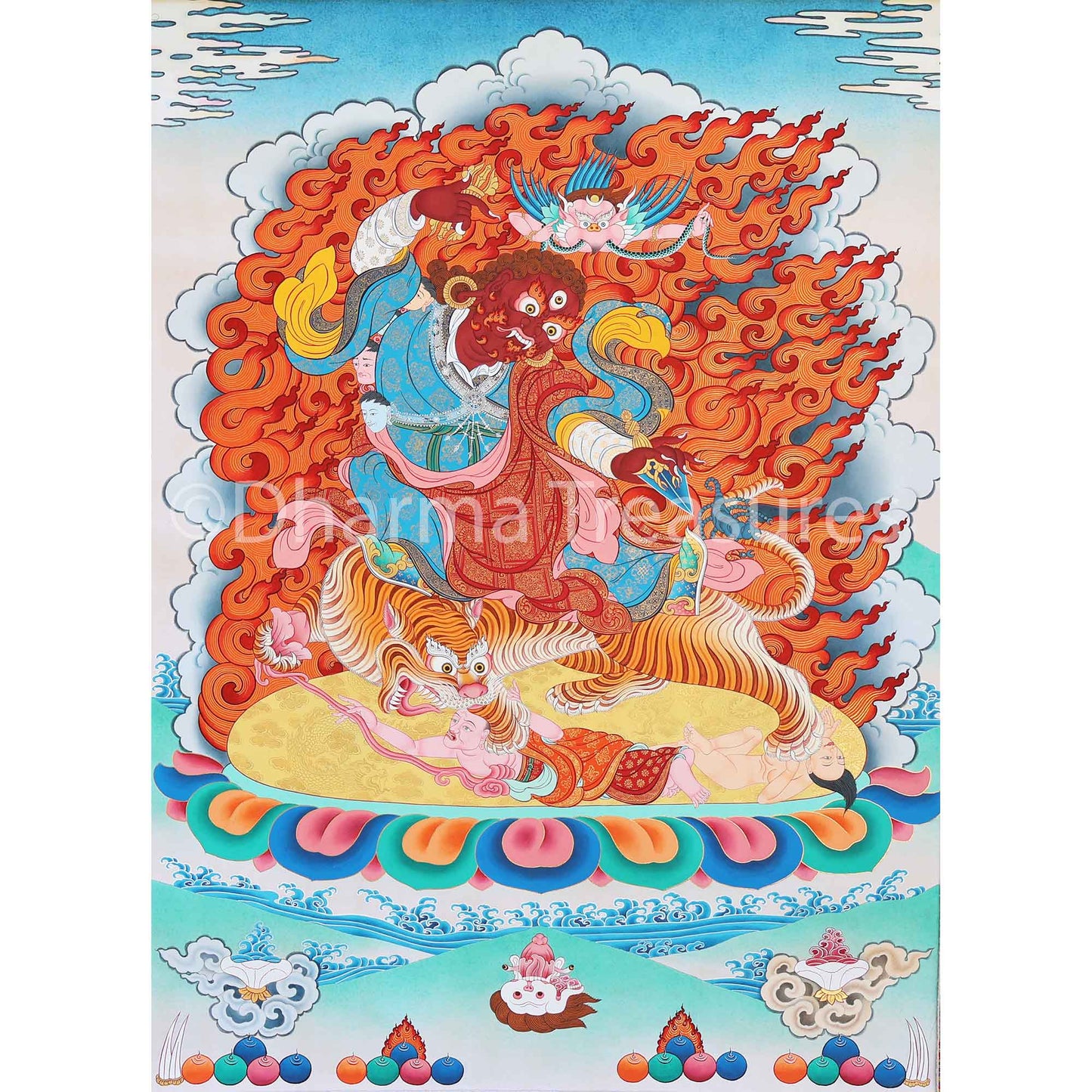 Dorje Drolo Thangka 46"x62"