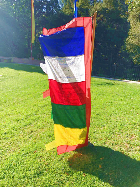 Large Vertical Prayer Flag,  5 Color