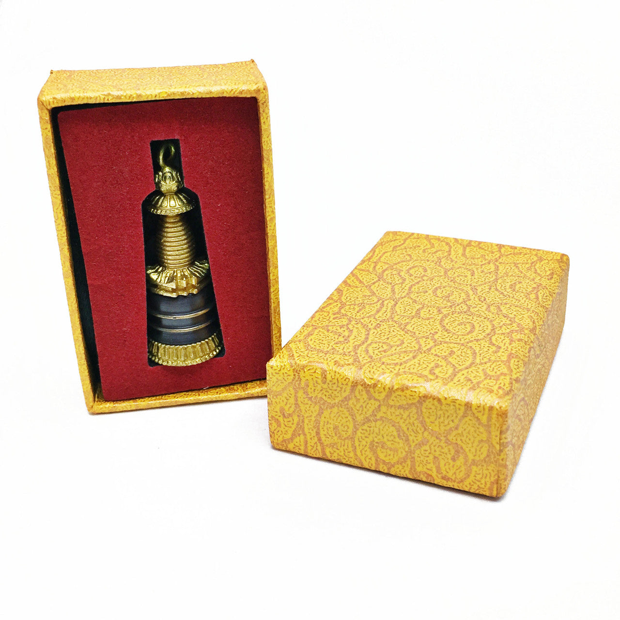 Small Stupa Pendant with Gift Box and Cord