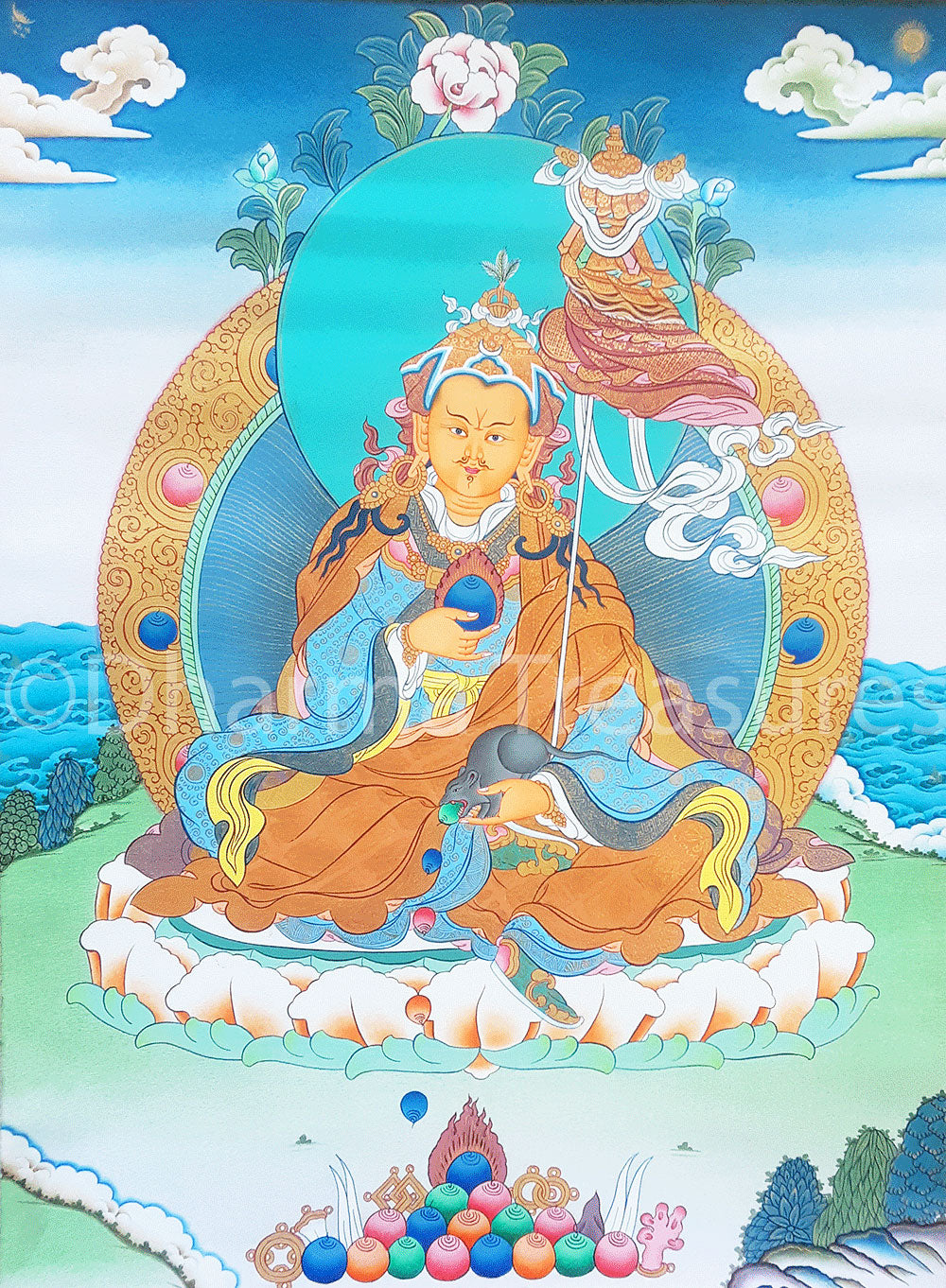Orgyen Khandro Norlha Thangka 32"x42"