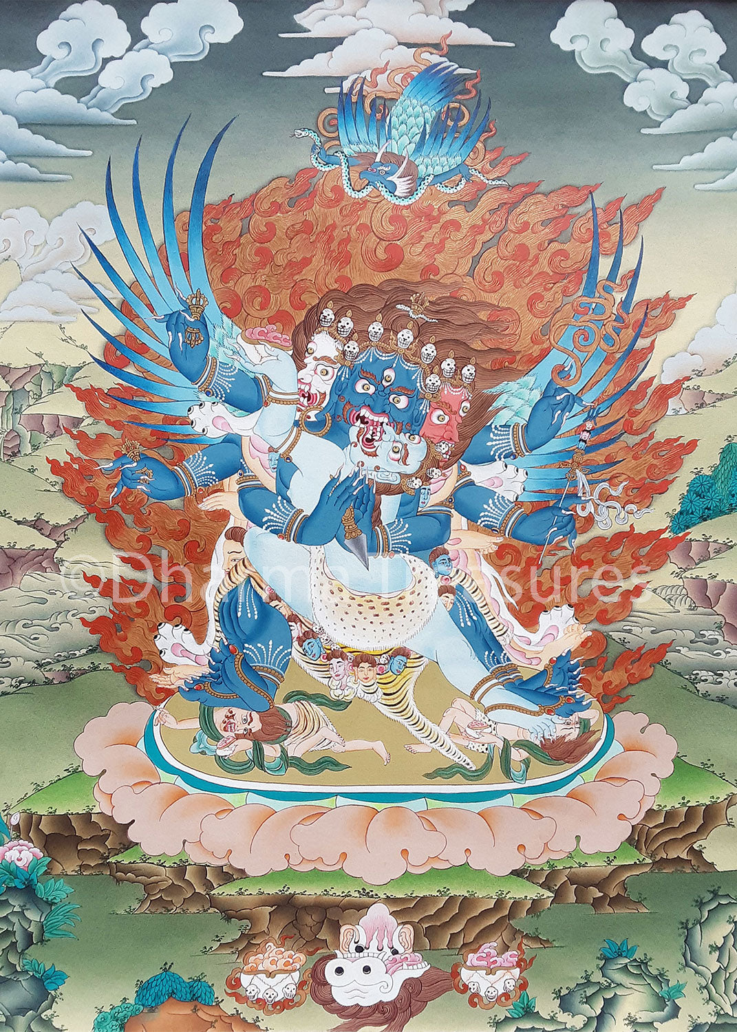 Vajrakilaya Thangka 36"x51"