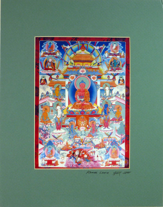 Print of Amitabha Thangka by Kumar Lama