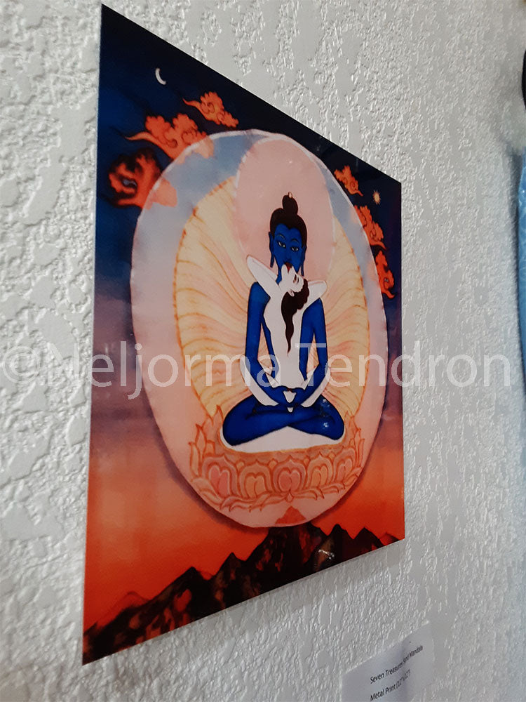 Kuntuzangpo Metal Print 8"x8" by Neljorma Tendron