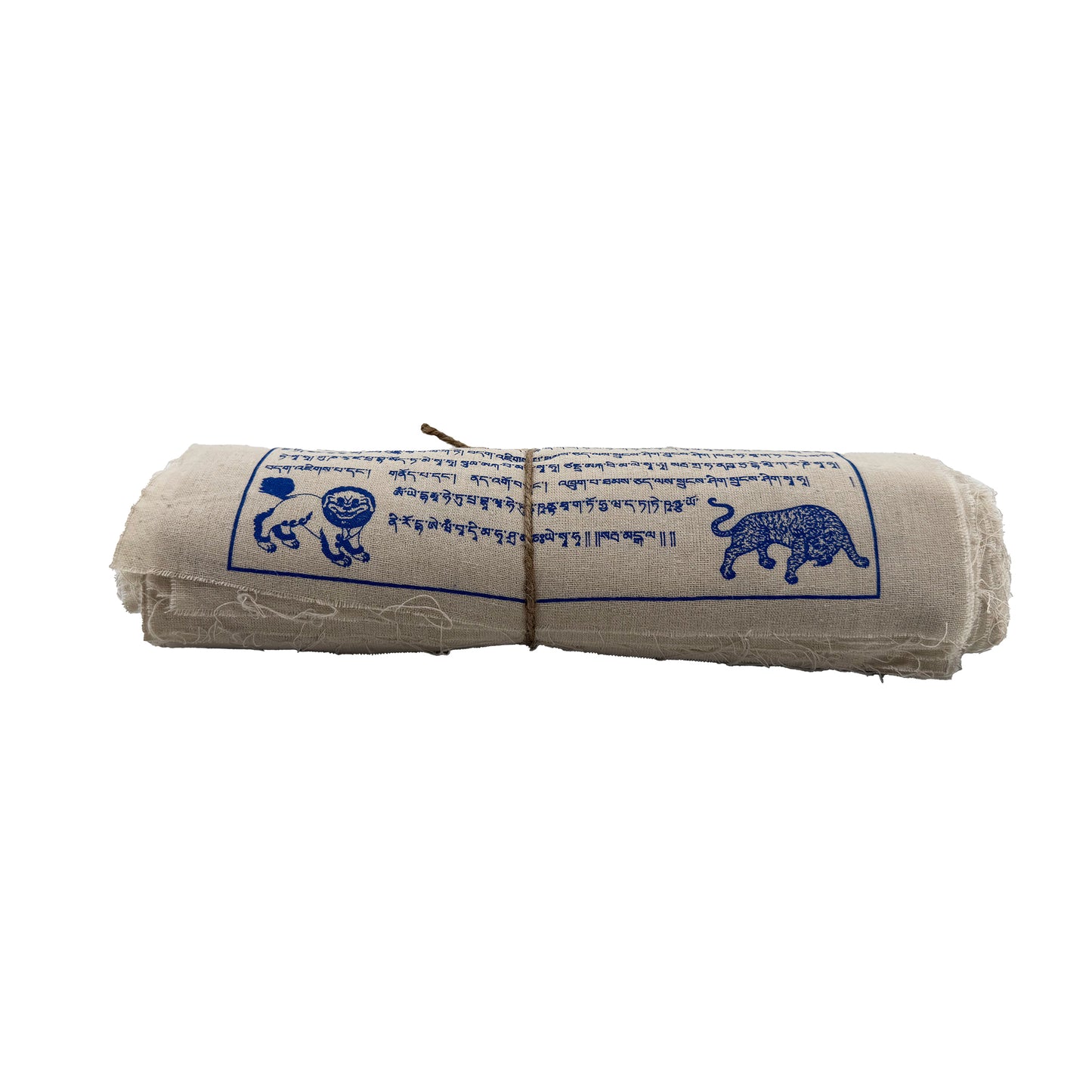 Unbleached Cotton Lung-Ta Prayer Flags 11"x13" (29 feet long)