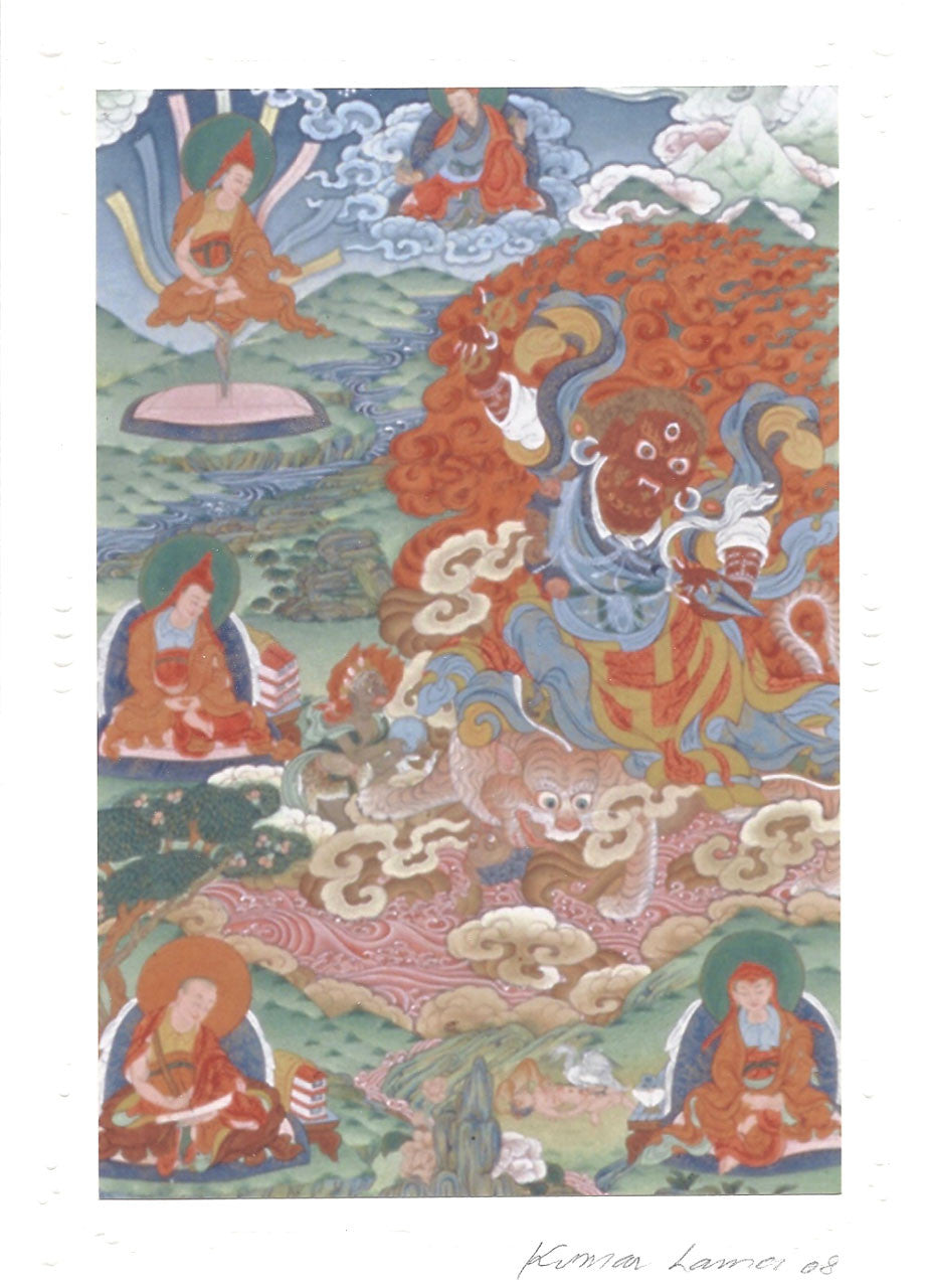 Dorje Drolod Deity Card Print, by Kumar Lama