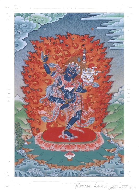 Troma Nagmo Deity Card Print, by Kumar Lama