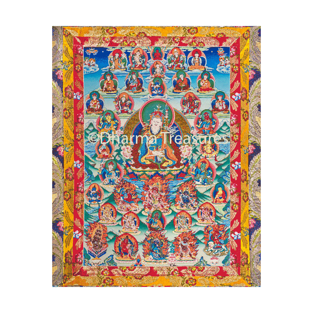 Seven Treasures Retinue Canvas Print 16"x20" (various colors)