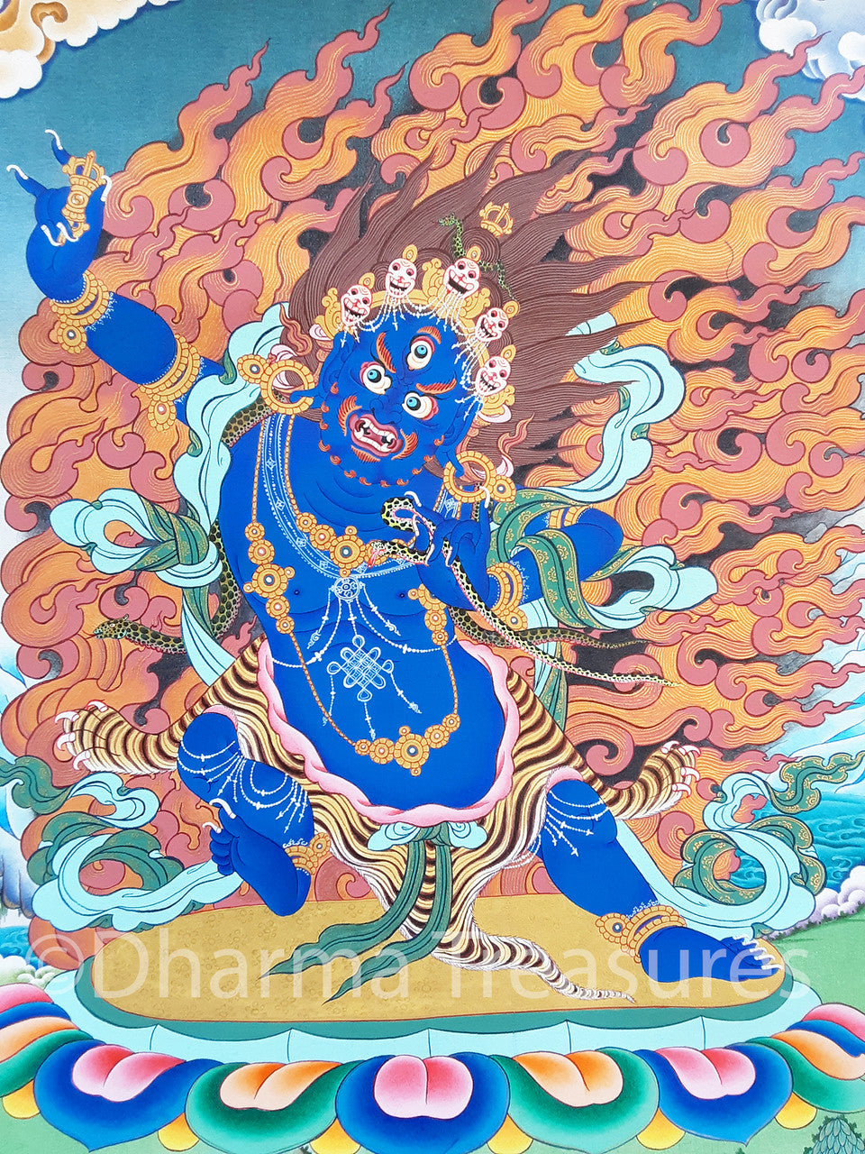 Vajrapani Thangka 42"x26"