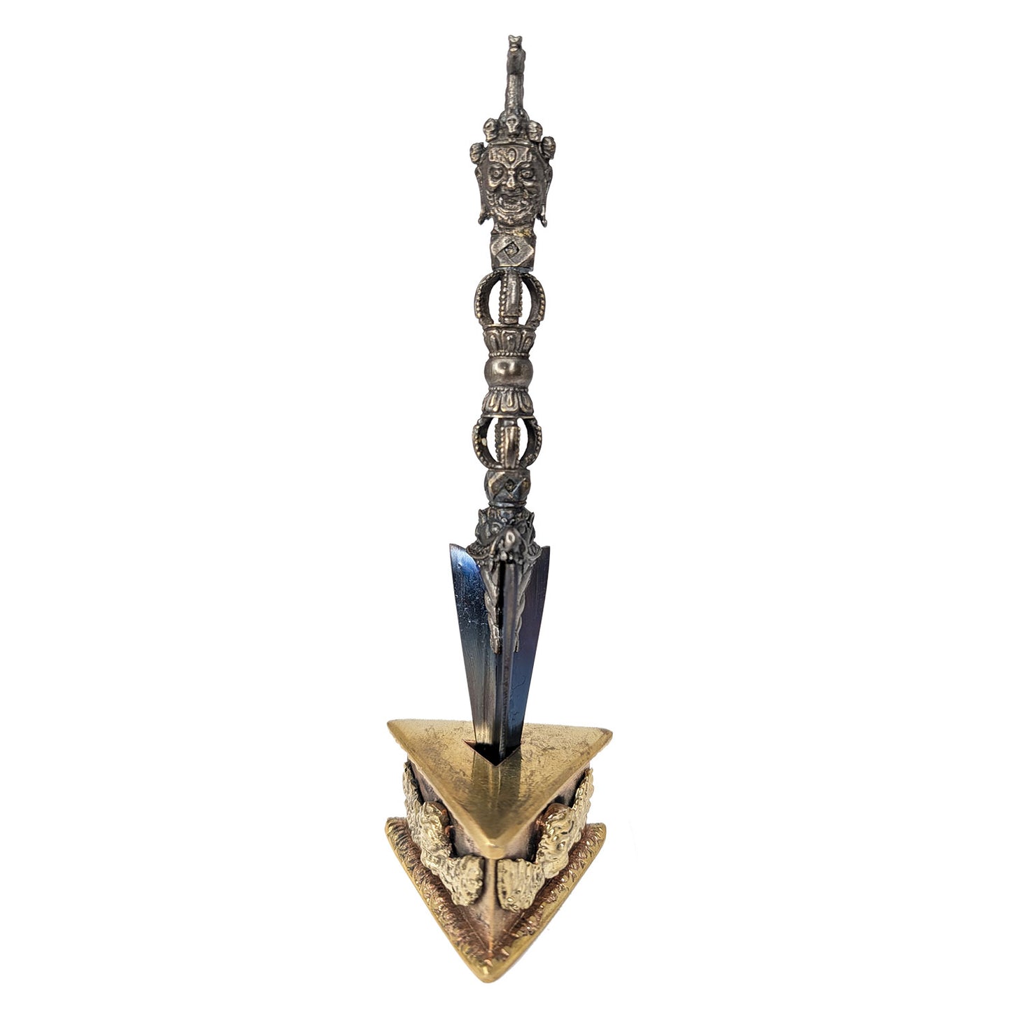 Hayagriva Phurba with Meteorite Blade 7.25" by Natsog Dorje