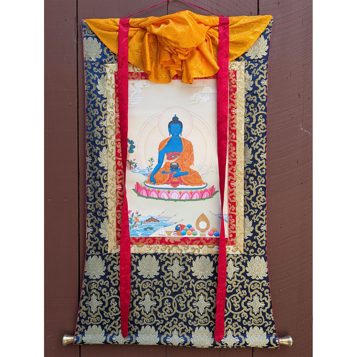 Medicine Buddha Thangka 31"x43"