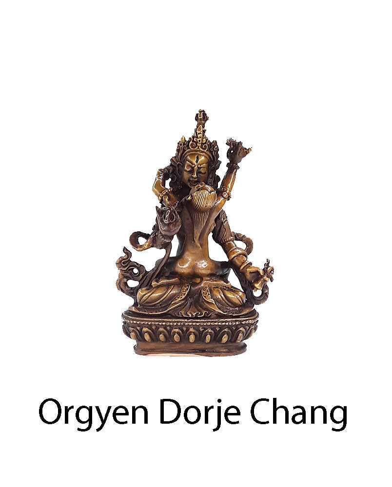 Guru Rinpoche 8 Manifestations Statue Set Copper Oxidized (2.75" to 4.5")