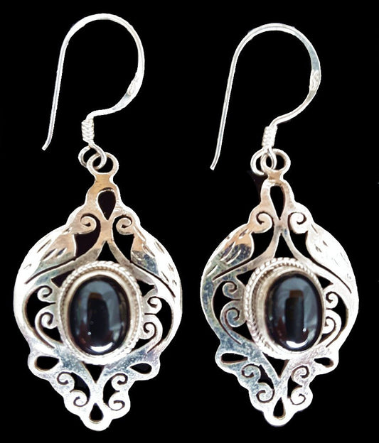 Silver Blackstar Earrings