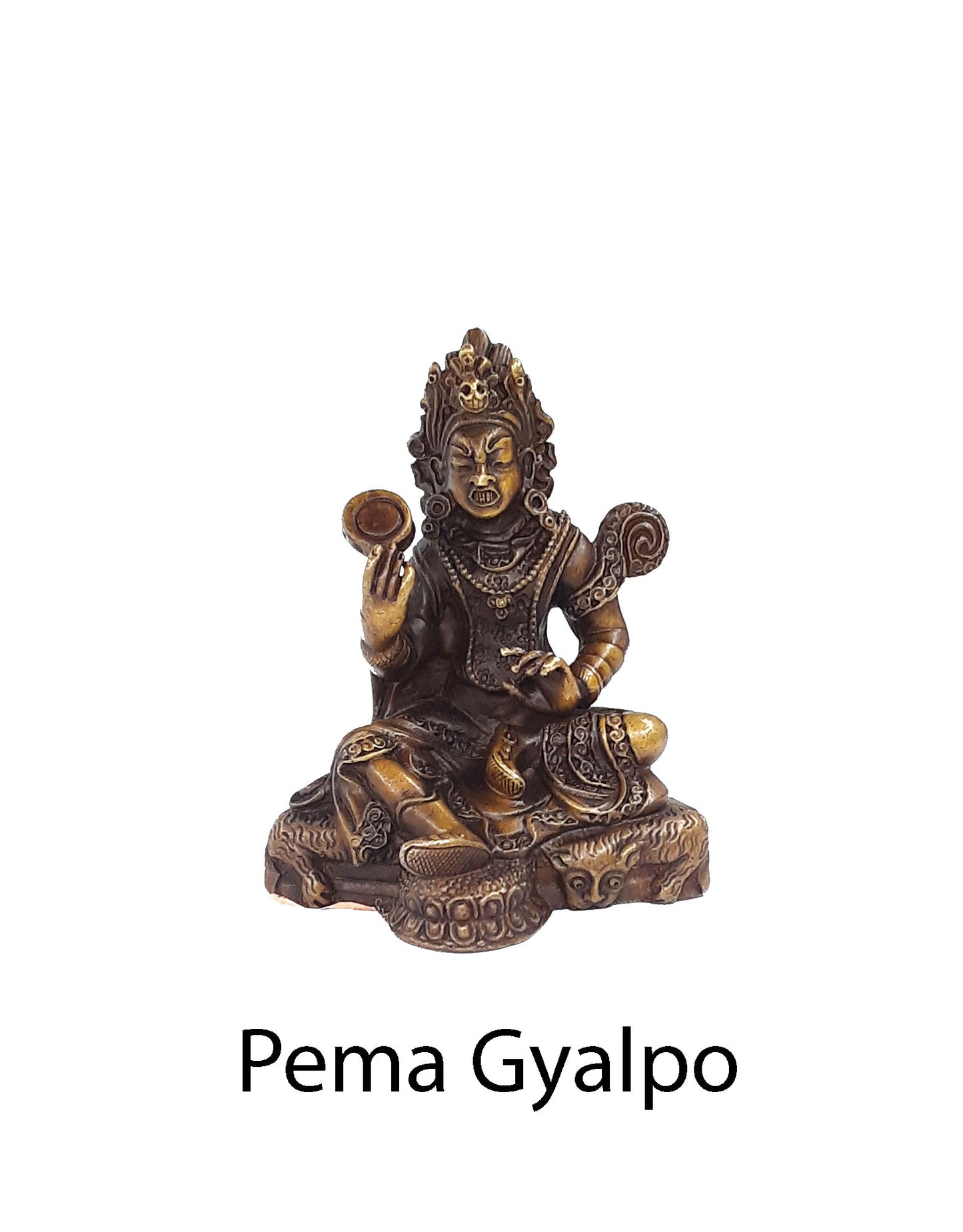Guru Rinpoche 8 Manifestations Statue Set Copper Oxidized (2.75" to 4.5")