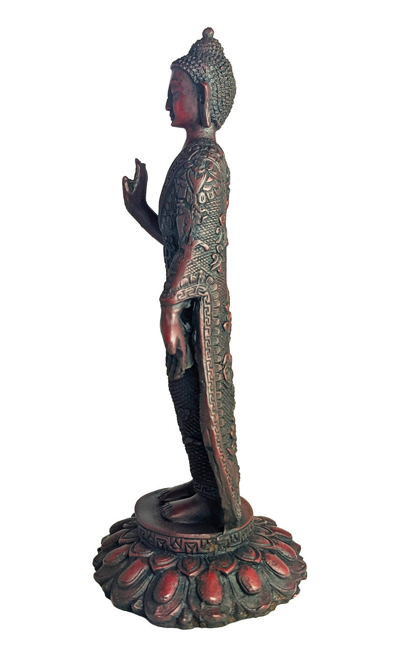 Standing Buddha, Resin 11.5"