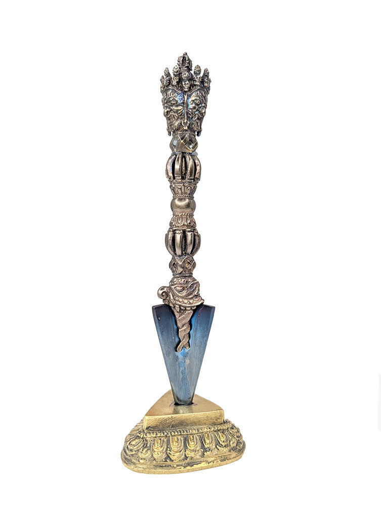 Vajrakilaya Phurba with Meteorite Blade 6.75" by Natsog Dorje